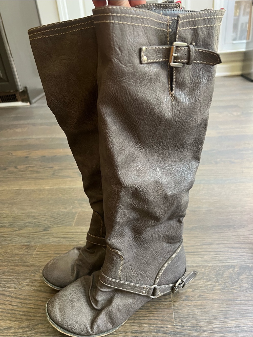 Grey Breckelle riding boot